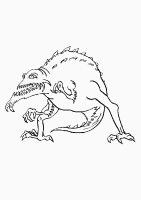 A coloring page of monster